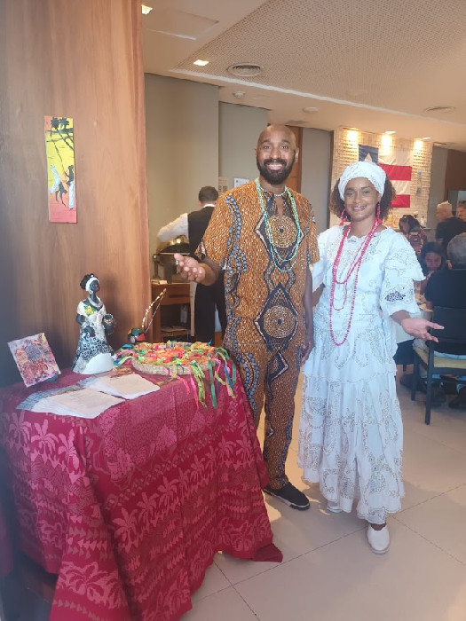 Ação cultural em evento corporativo